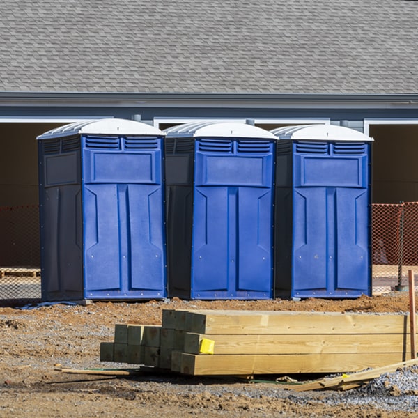 how do you dispose of waste after the porta potties have been emptied in Mina NV